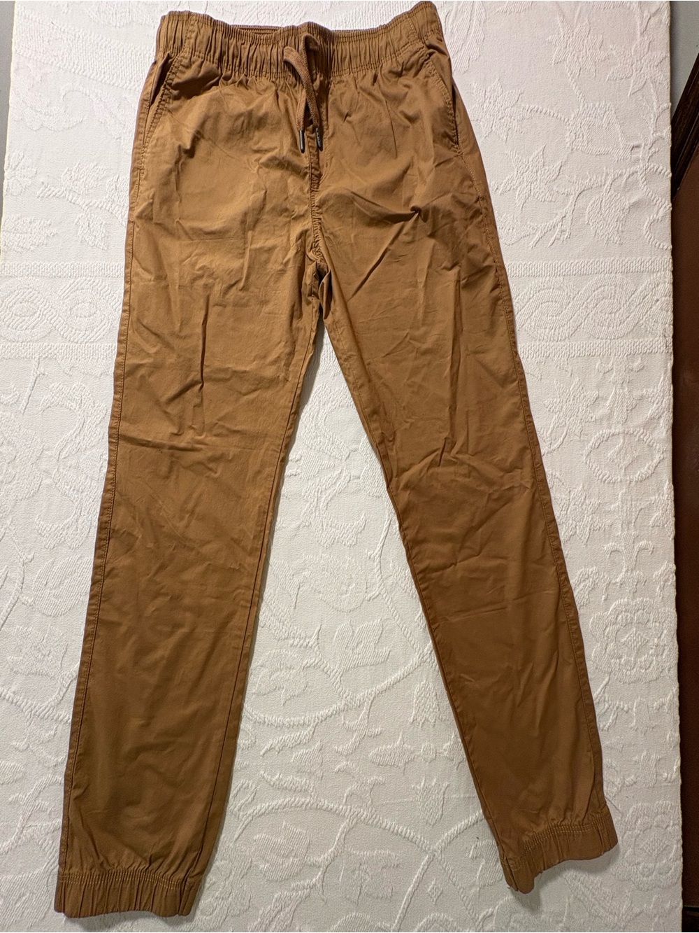 Falls Creek Boys Drawstring Jogger Pants - Tan 14/16 Xl